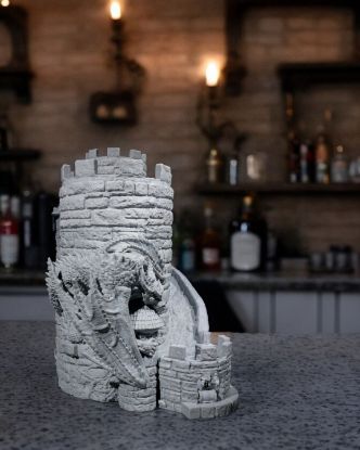 Picture of Dice Tower Wine Bag Dispenser