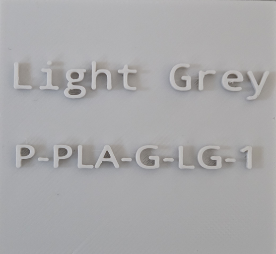 Light Grey (PLA-G-LG-1)