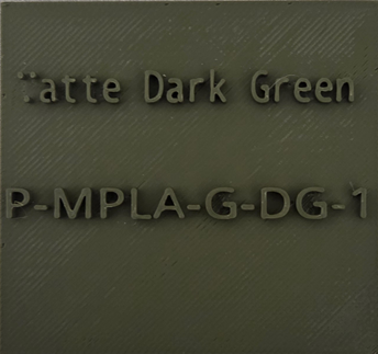Matte Dark Green (MPLA-G-DG-1)